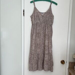 Rails Beige Leopard Print Maxi Dress